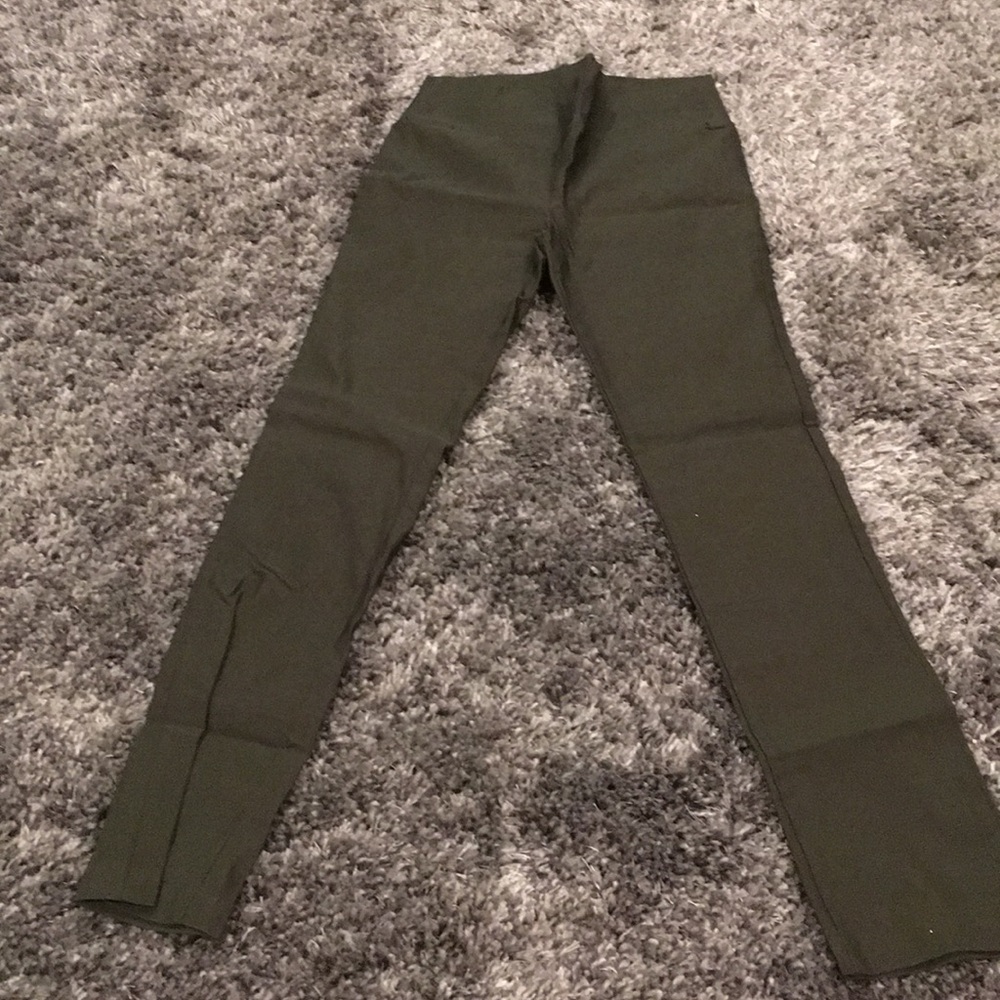 Olive stretchy pants